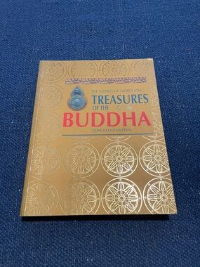 Treasures of the Buddha by Tom Lowenstein - Gold Hardcover Book